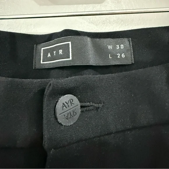 AYR Trousers The Ponte Knit Pants Skinny in Black